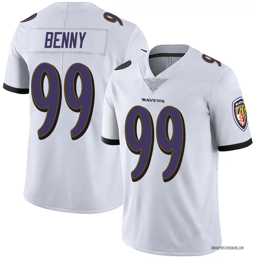 Rayshaun Benny Baltimore Ravens Men's Limited Vapor Untouchable Nike Jersey - White
