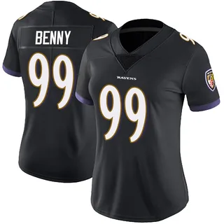 Rayshaun Benny Baltimore Ravens Women's Limited Alternate Vapor Untouchable Nike Jersey - Black