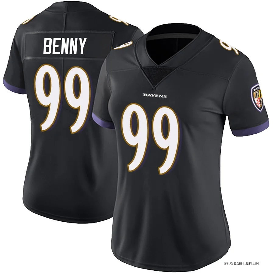 Rayshaun Benny Baltimore Ravens Women's Limited Alternate Vapor Untouchable Nike Jersey - Black