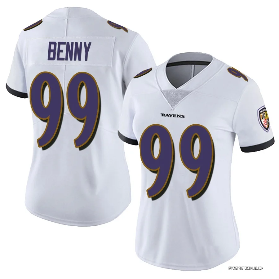 Rayshaun Benny Baltimore Ravens Women's Limited Vapor Untouchable Nike Jersey - White