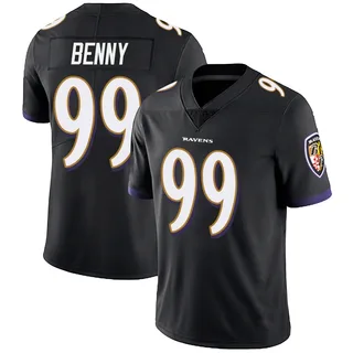 Rayshaun Benny Baltimore Ravens Youth Limited Alternate Vapor Untouchable Nike Jersey - Black
