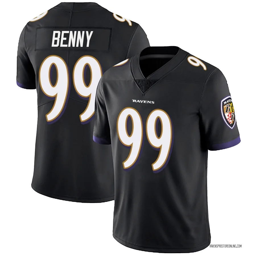 Rayshaun Benny Baltimore Ravens Youth Limited Alternate Vapor Untouchable Nike Jersey - Black
