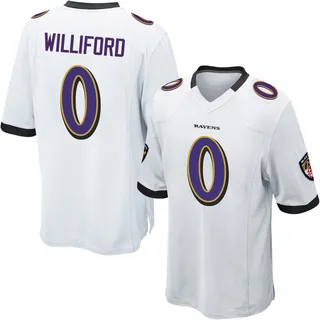 Reid Williford Baltimore Ravens Men's Game Nike Jersey - White