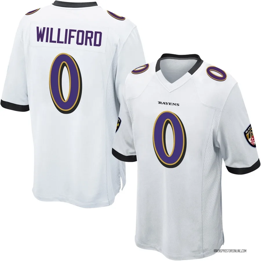 Reid Williford Baltimore Ravens Men's Game Nike Jersey - White