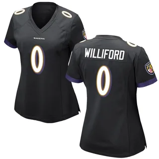Reid Williford Baltimore Ravens Women's Game Nike Jersey - Black