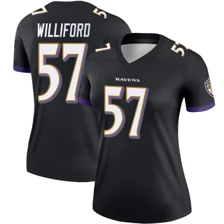 Reid Williford Baltimore Ravens Women's Legend Nike Jersey - Black