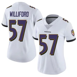 Reid Williford Baltimore Ravens Women's Limited Vapor Untouchable Nike Jersey - White