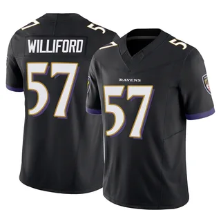 Reid Williford Baltimore Ravens Youth Limited Vapor F.U.S.E. Nike Jersey - Black