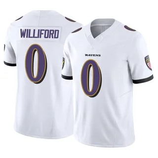 Reid Williford Baltimore Ravens Youth Limited Vapor F.U.S.E. Nike Jersey - White
