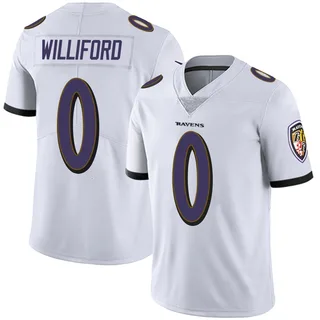 Reid Williford Baltimore Ravens Youth Limited Vapor Untouchable Nike Jersey - White