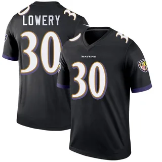 Reuben Lowery Baltimore Ravens Men's Legend Nike Jersey - Black