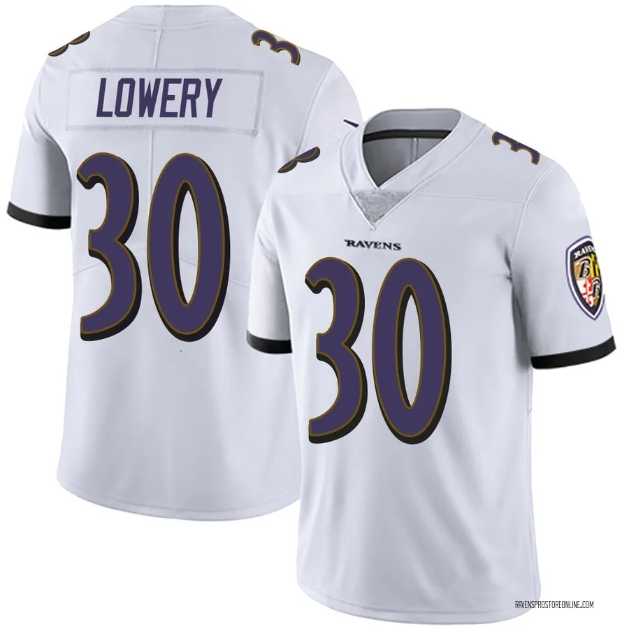 Reuben Lowery Baltimore Ravens Men's Limited Vapor Untouchable Nike Jersey - White