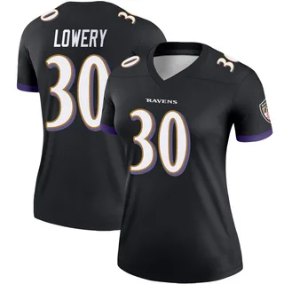Reuben Lowery Baltimore Ravens Women's Legend Nike Jersey - Black