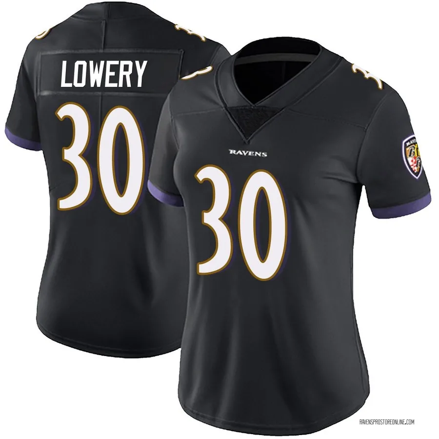 Reuben Lowery Baltimore Ravens Women's Limited Alternate Vapor Untouchable Nike Jersey - Black