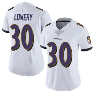 Reuben Lowery Baltimore Ravens Women's Limited Vapor Untouchable Nike Jersey - White