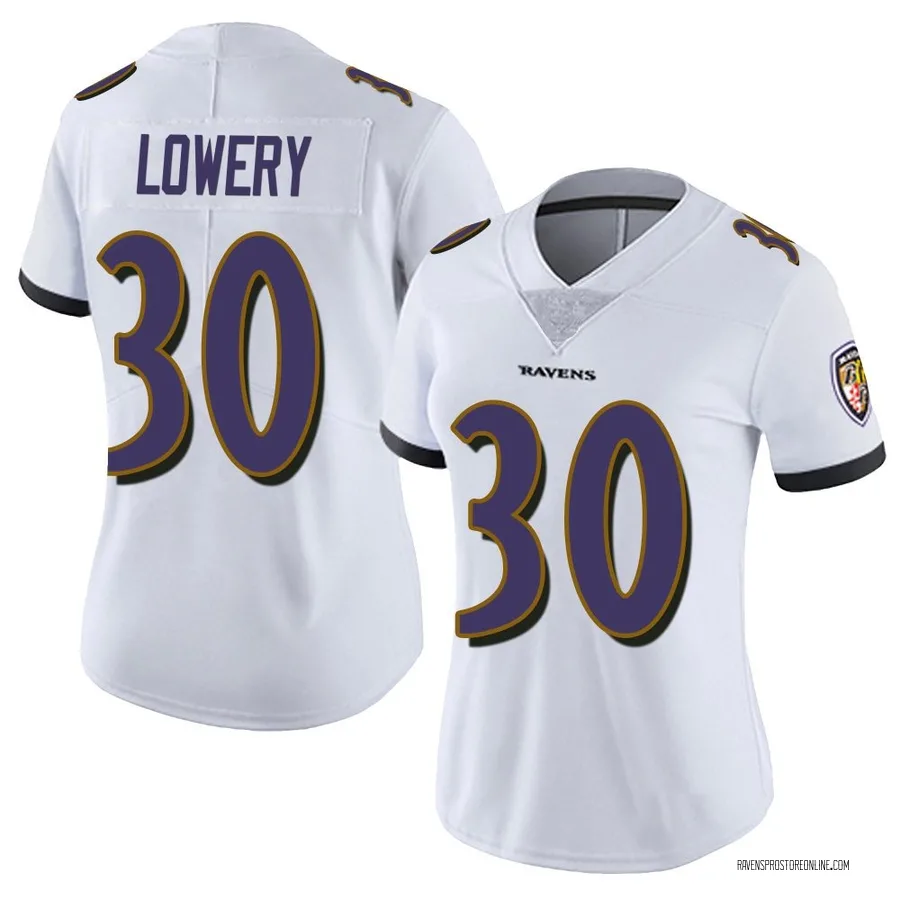 Reuben Lowery Baltimore Ravens Women's Limited Vapor Untouchable Nike Jersey - White