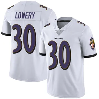 Reuben Lowery Baltimore Ravens Youth Limited Vapor Untouchable Nike Jersey - White