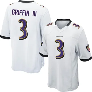Robert Griffin III Baltimore Ravens Men's Game Nike Jersey - White