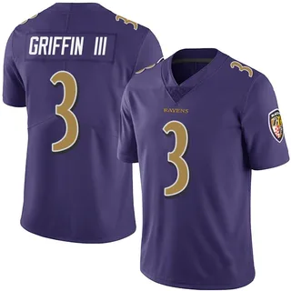 Robert Griffin III Baltimore Ravens Men's Limited Team Color Vapor Untouchable Nike Jersey - Purple