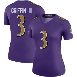 Robert Griffin III Baltimore Ravens Women's Color Rush Legend Nike Jersey - Purple