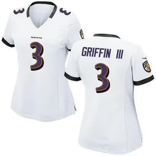 Robert Griffin III Baltimore Ravens Women's Game Nike Jersey - White