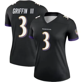 Robert Griffin III Baltimore Ravens Women's Legend Nike Jersey - Black