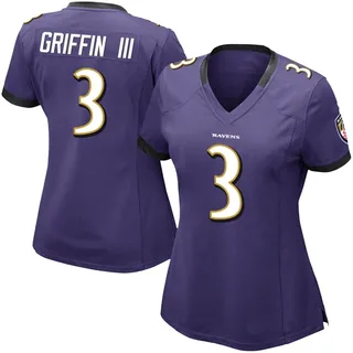 Robert Griffin III Baltimore Ravens Women's Limited Team Color Vapor Untouchable Nike Jersey - Purple