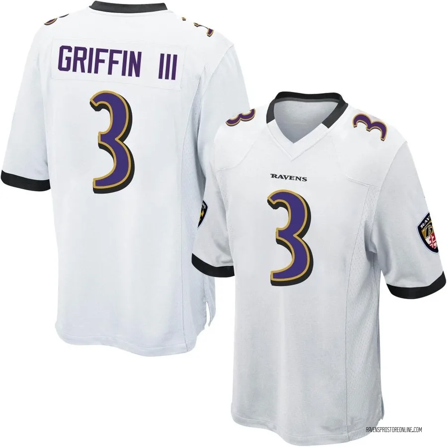 Robert Griffin III Baltimore Ravens Youth Game Nike Jersey - White