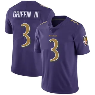 Robert Griffin III Baltimore Ravens Youth Limited Color Rush Vapor Untouchable Jersey - Purple