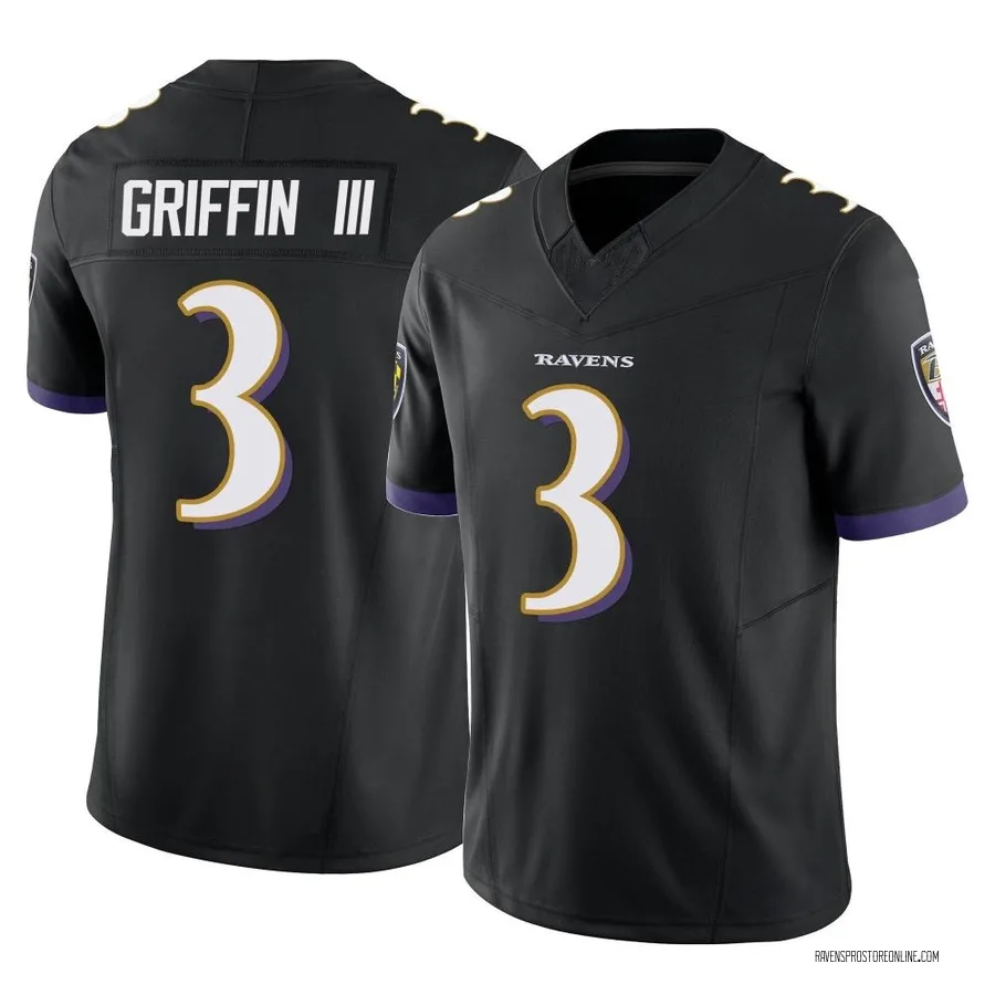 Robert Griffin III Baltimore Ravens Youth Limited Vapor F.U.S.E. Nike Jersey - Black