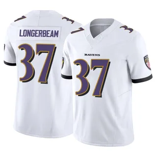 Robert Longerbeam Baltimore Ravens Men's Limited Vapor F.U.S.E. Nike Jersey - White