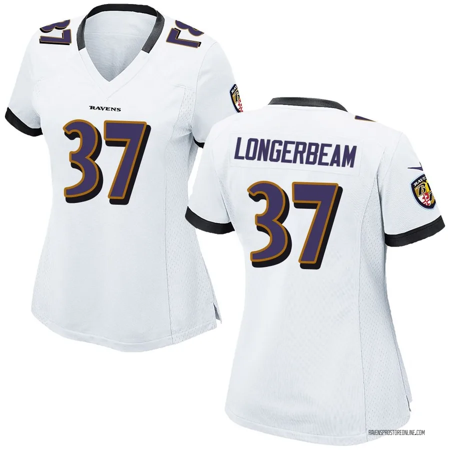 Robert Longerbeam Baltimore Ravens Women's Game Nike Jersey - White