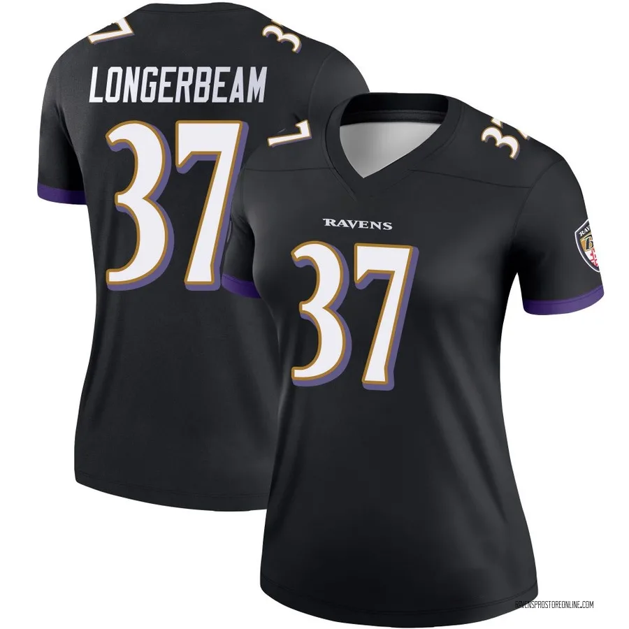 Robert Longerbeam Baltimore Ravens Women's Legend Nike Jersey - Black