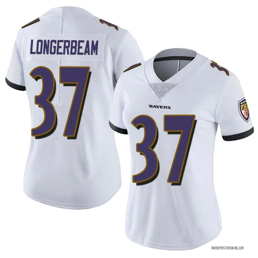 Robert Longerbeam Baltimore Ravens Women's Limited Vapor Untouchable Nike Jersey - White