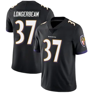 Robert Longerbeam Baltimore Ravens Youth Limited Alternate Vapor Untouchable Nike Jersey - Black