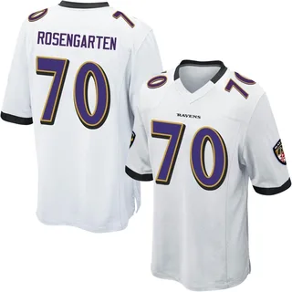 Roger Rosengarten Baltimore Ravens Men's Game Nike Jersey - White
