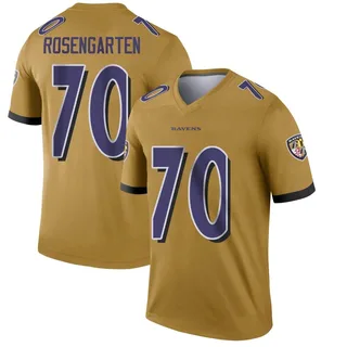 Roger Rosengarten Baltimore Ravens Men's Legend Inverted Nike Jersey - Gold
