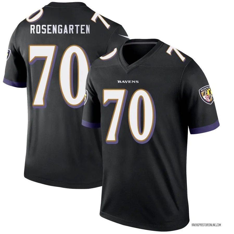 Roger Rosengarten Baltimore Ravens Men's Legend Nike Jersey - Black