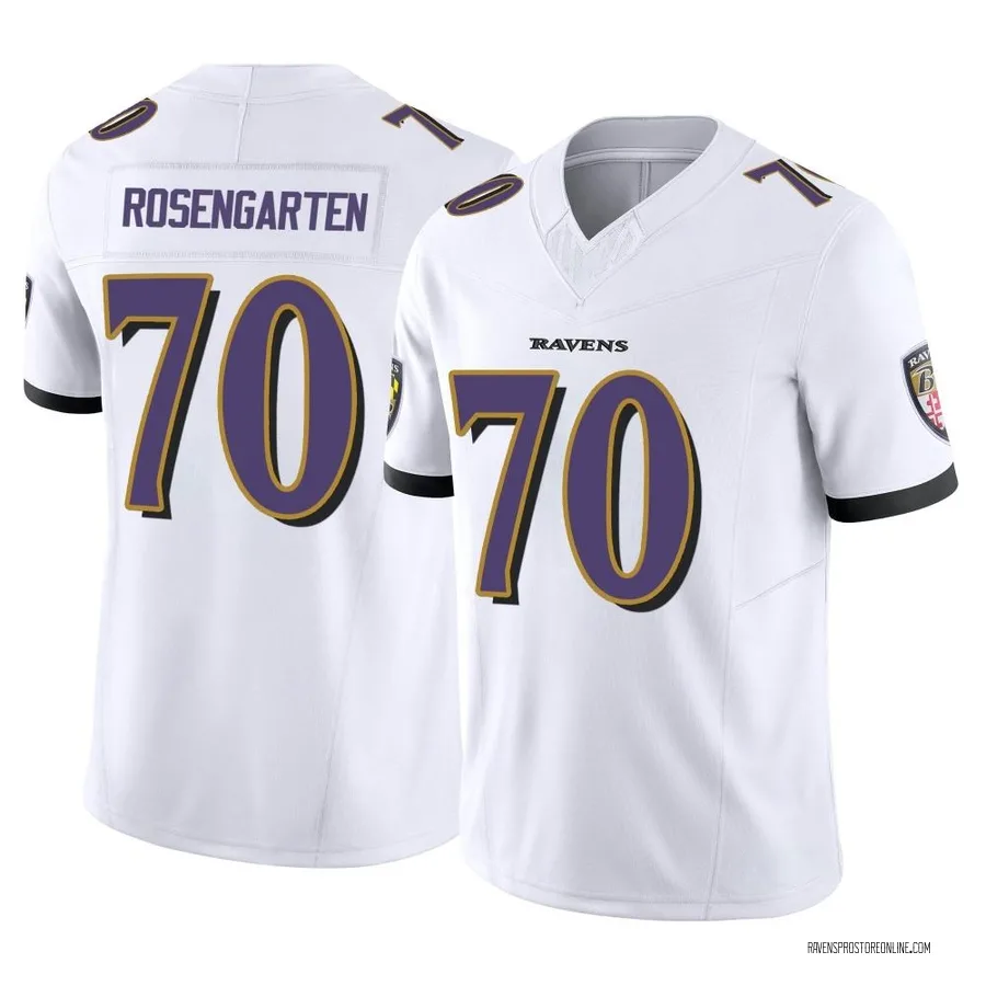 Roger Rosengarten Baltimore Ravens Men's Limited Vapor F.U.S.E. Nike Jersey - White