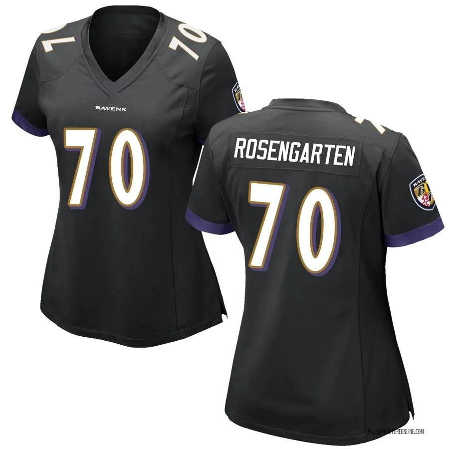 Roger Rosengarten Baltimore Ravens Women's Game Nike Jersey - Black