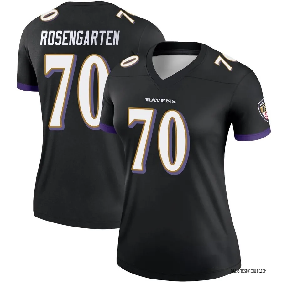 Roger Rosengarten Baltimore Ravens Women's Legend Nike Jersey - Black