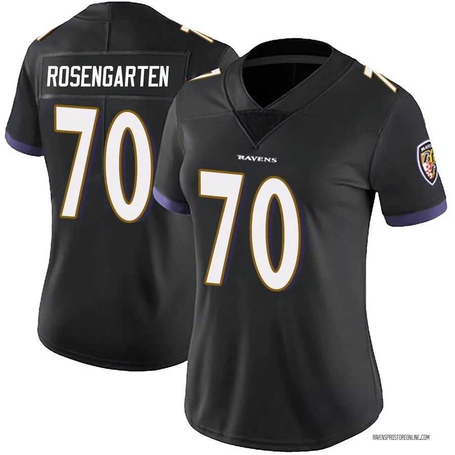 Roger Rosengarten Baltimore Ravens Women's Limited Alternate Vapor Untouchable Nike Jersey - Black
