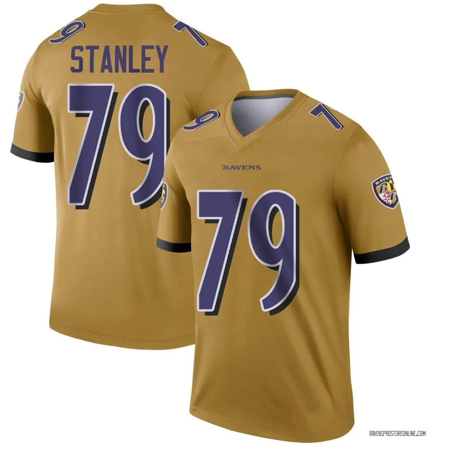 Ronnie Stanley Baltimore Ravens Men's Legend Inverted Nike Jersey - Gold