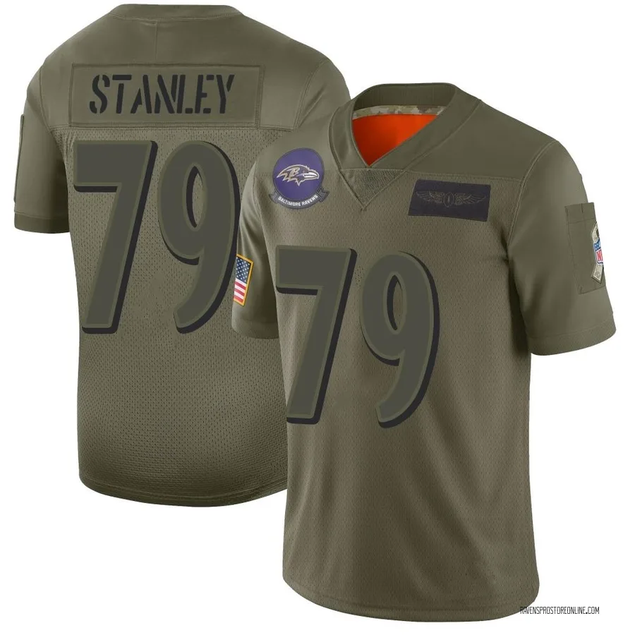Ronnie Stanley Baltimore Ravens Men's Limited 2019 Salute to Service Nike Jersey - Camo