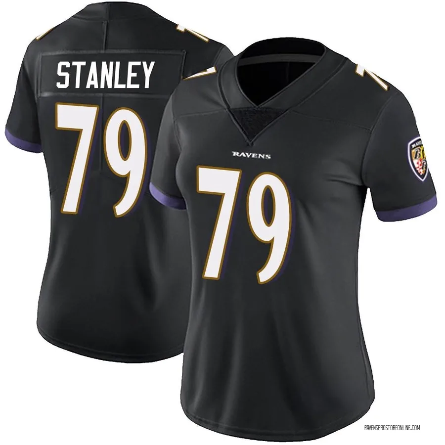 Ronnie Stanley Baltimore Ravens Women's Limited Alternate Vapor Untouchable Nike Jersey - Black