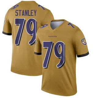 Ronnie Stanley Baltimore Ravens Youth Legend Inverted Nike Jersey - Gold