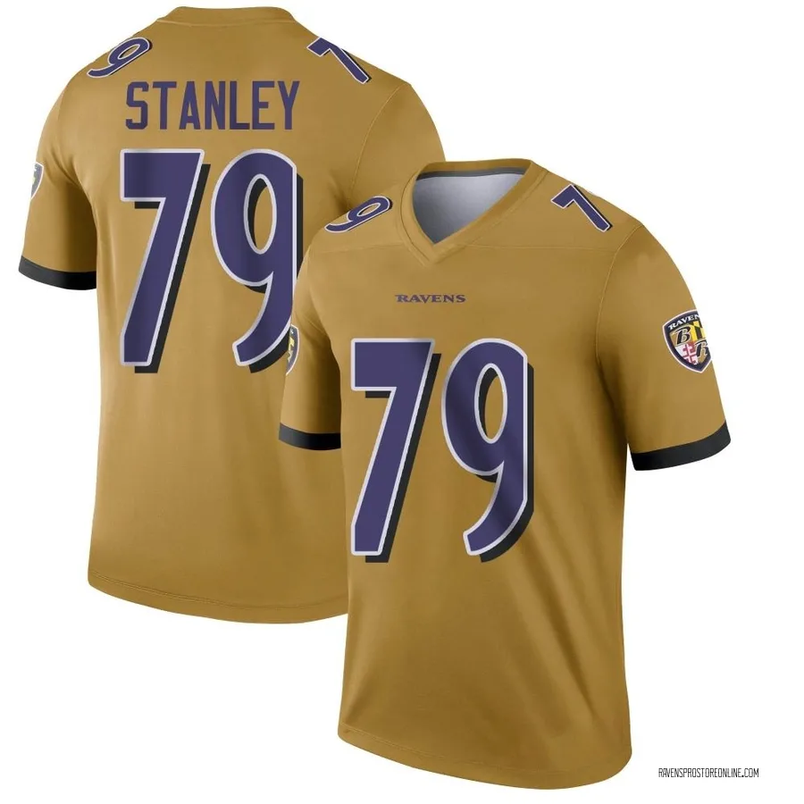 Ronnie Stanley Baltimore Ravens Youth Legend Inverted Nike Jersey - Gold