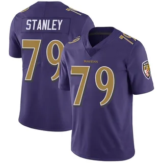 Ronnie Stanley Baltimore Ravens Youth Limited Color Rush Vapor Untouchable Nike Jersey - Purple