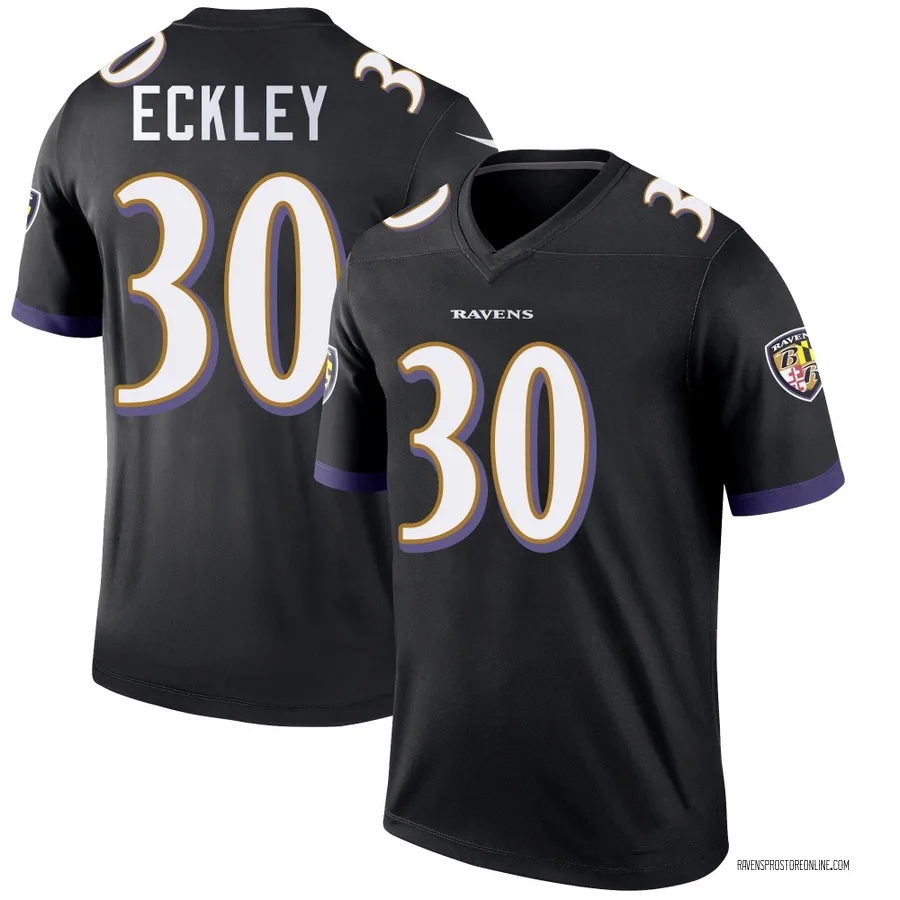 Ryan Eckley Baltimore Ravens Men's Legend Nike Jersey - Black
