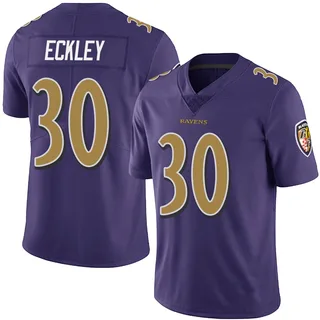 Ryan Eckley Baltimore Ravens Men's Limited Team Color Vapor Untouchable Nike Jersey - Purple
